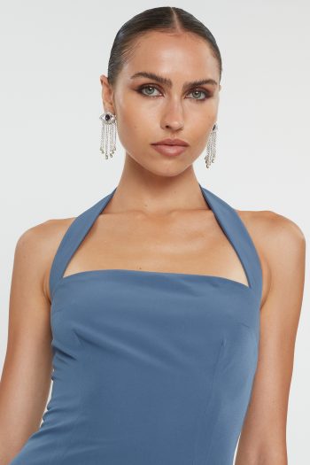 Alba Midi Dress – Raf Blue - Image 4