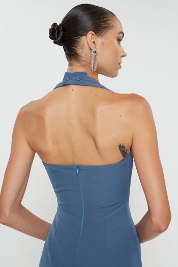 Alba Midi Dress – Raf Blue - Image 7