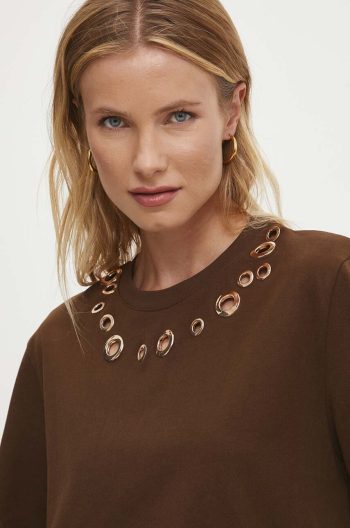 Margi T-shirt – Brown/Grey - Image 3