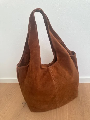 Vegas Suede Bag – Brown