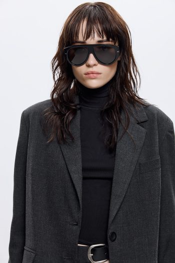 Christa Oversized Blazer – Grey/Black - Image 2