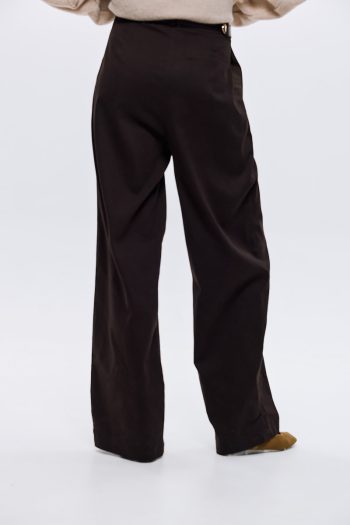 Raisa Relaxed Barel Pants – Brown - Image 3