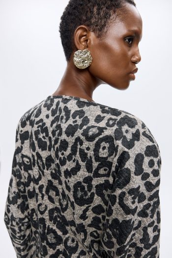 Catia Knit Dress – Leopard - Image 4