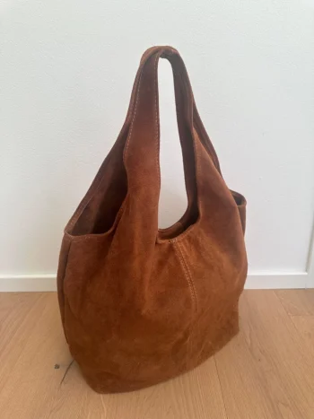 Vegas Suede Bag – Brown - Image 2