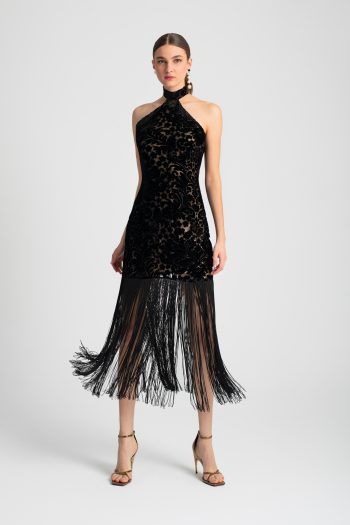 Katrina Midi Dress – Black