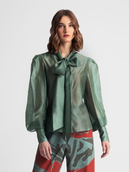 Naomi Shirt – Teal/Black