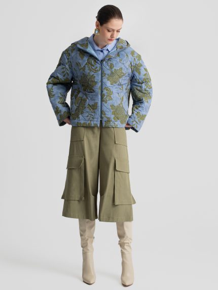 Terry Cullotes – Khaki/Black