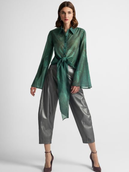 Sydney Crop Shirt – Green