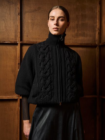 Tulum Knit Jacket – Black