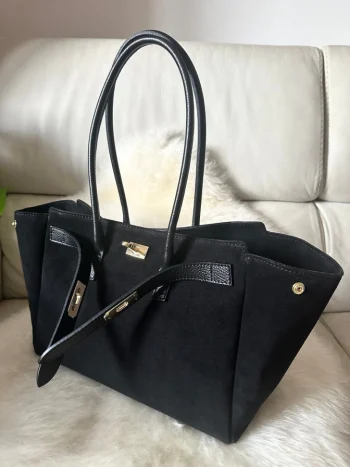 Mary Suede Bag – Black - Image 2