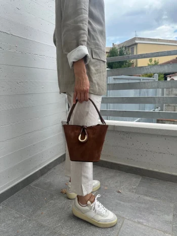 Melissa Suede Bag – Brown - Image 2