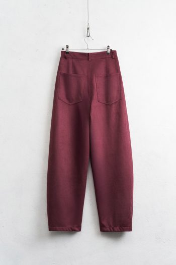 Luca Suede Pants – Bordeaux - Image 2