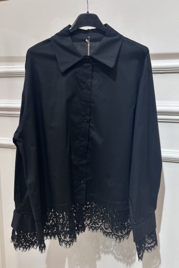 Jaden Lace Shirt – Black