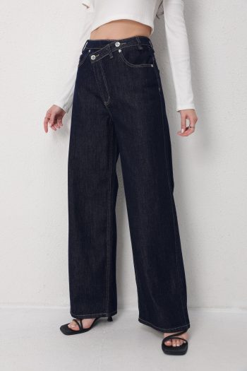 Diana Wide Leg Denim – Dark Blue