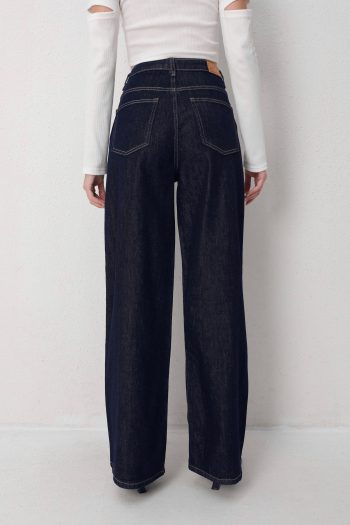 Diana Wide Leg Denim – Dark Blue - Image 3