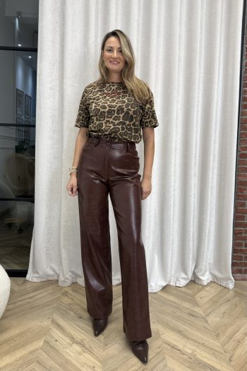 Betty Crocodile Pants – Chocolate