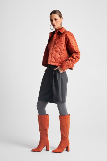 Gillian Striped Shorts – Grey - Image 3