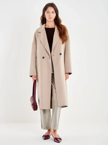 Nicky Oversized Coat – Beige