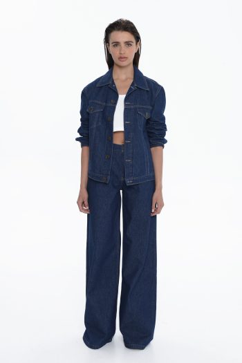 Kira Denim Jacket – Blue Rain