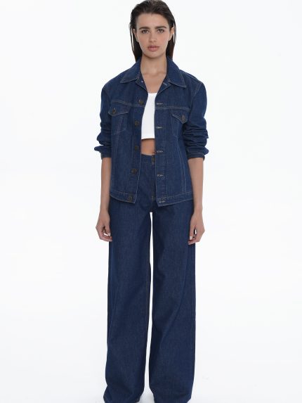 Kira Denim Jacket – Blue Rain