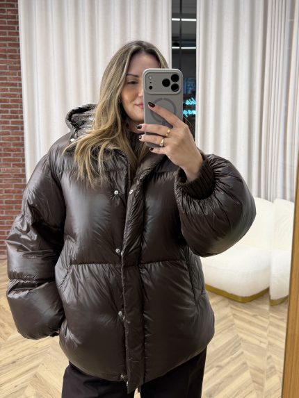 Nevada Puffer Jacket – Brown