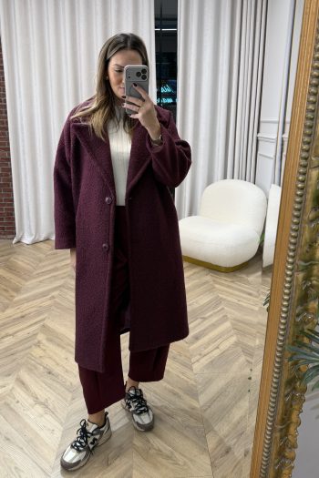 Nina Coat – Bordeaux - Image 2
