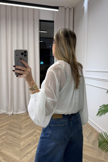 Aria Balloon Top – White - Image 5