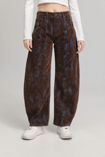 Katrina Suede Denim – Brown