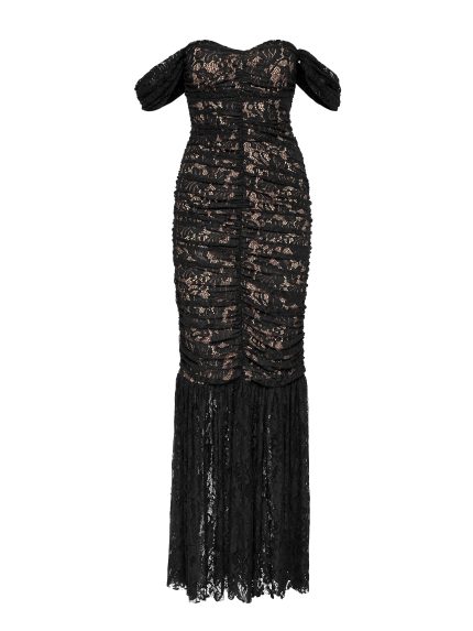 Sophiya Lace Dress – Black