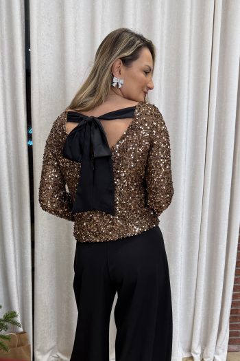 Yvonne Sequin Top – Bronze - Image 5