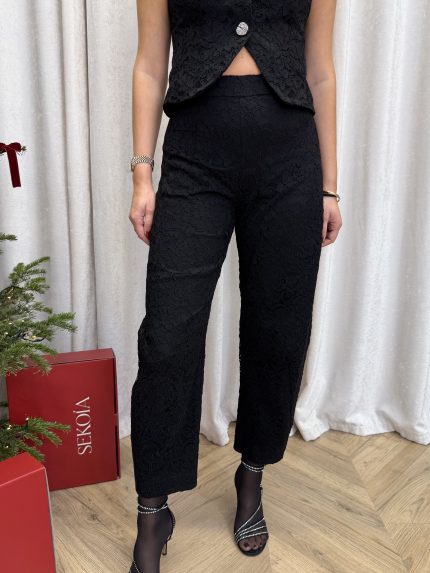 Natalia Slouchy Pants – Black