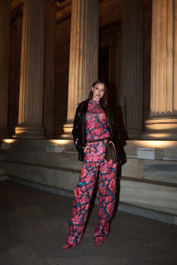 Boa Faux Leather Jacket – Brown Snake - Image 2