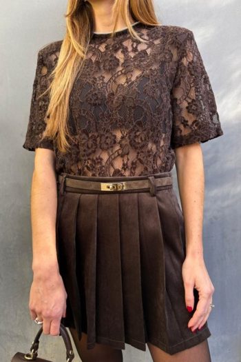 Emma Velvet Set – Brown - Image 4