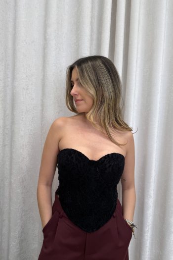 Millie Lace Bustier – Black