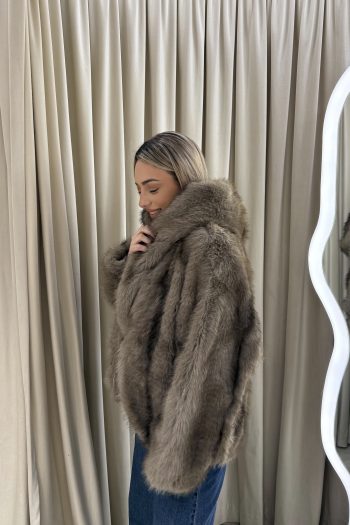 Courchevel Fur – Taupe - Image 3
