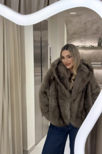 Courchevel Fur – Taupe - Image 2