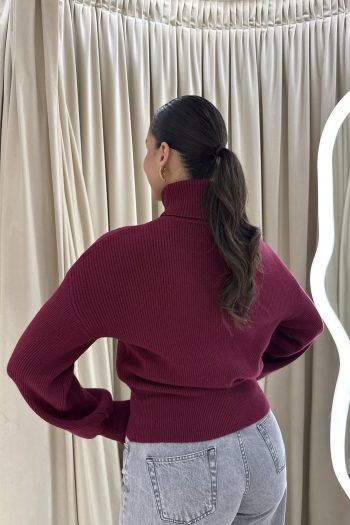 Diana Rib Knit – Bordeaux - Image 3