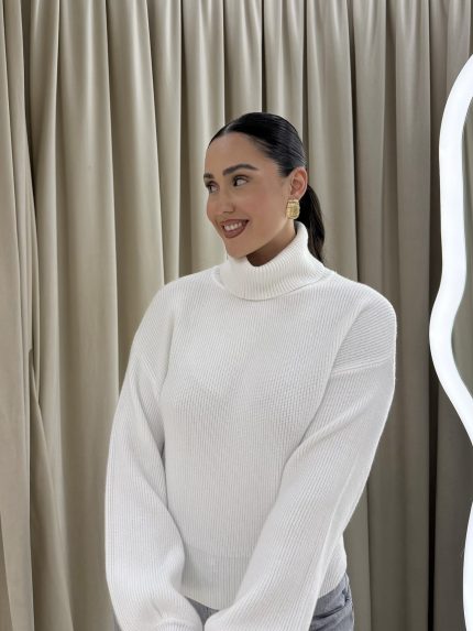 Diana Rib Knit – Ecru