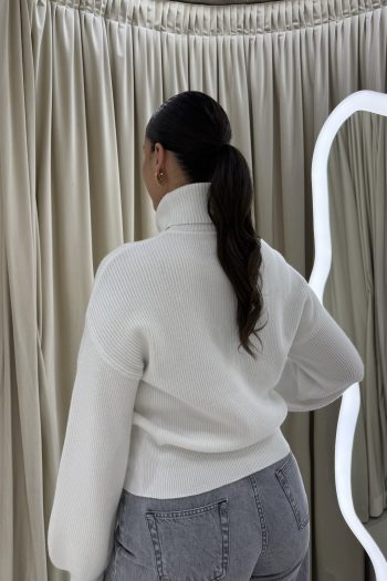 Diana Rib Knit – Ecru - Image 3