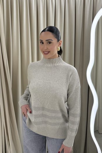 Lurex Stripes Knit – Cashmere