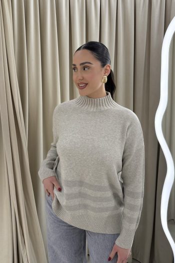 Lurex Stripes Knit – Cashmere - Image 2