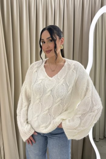 Odette Knit – Ecru