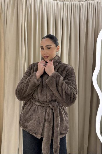 Halstatt Fur – Taupe