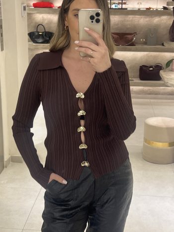 Regine Cardigan – Brown - Image 2