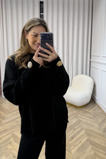 Luna Knit Set – Black