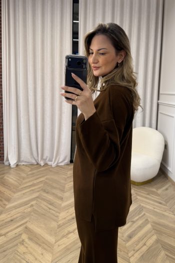 Evelyn Knit Set – Brown - Image 4