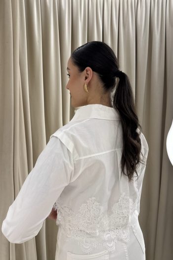 Lois Lace Shirt – White - Image 3