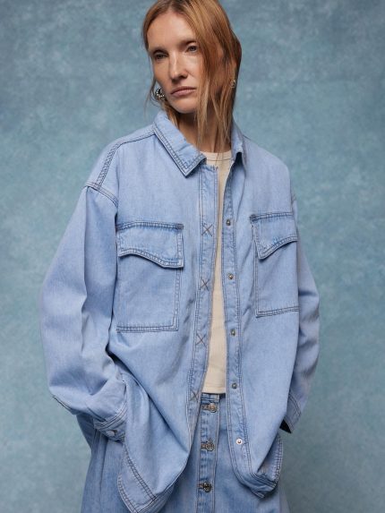 Denim Overshirt – Light Blue
