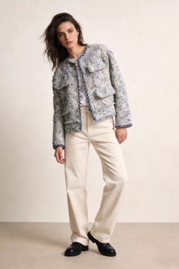 Kamila Tweed Jacket – Ciel - Image 2