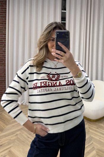 Los Angeles Knit Top – Striped